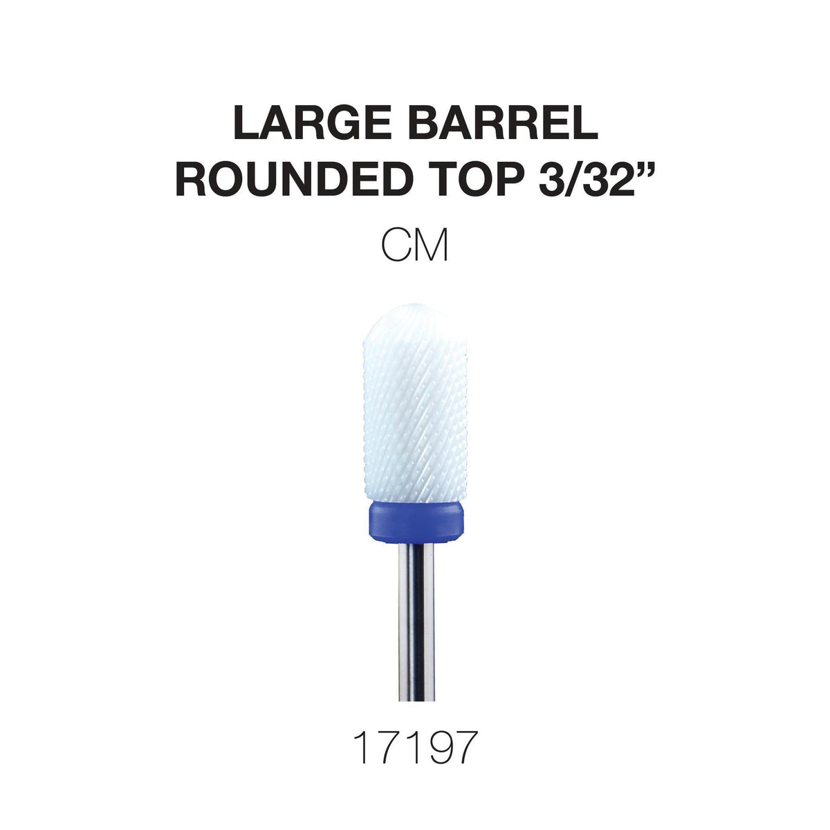 Cre8tion Ceramic Large Barrel - Rounded Top 3/32"