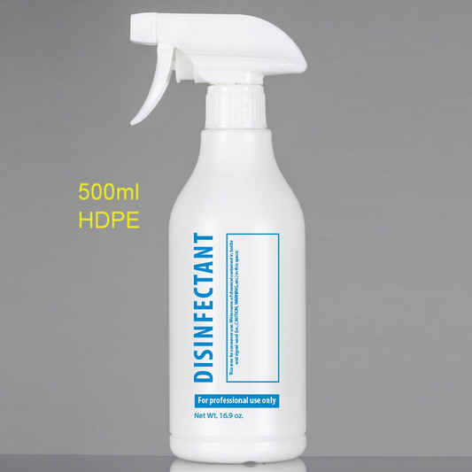 Cre8tion Empty Plastic White Bottle with Trigger Sprayer 500 ml/16.9 oz