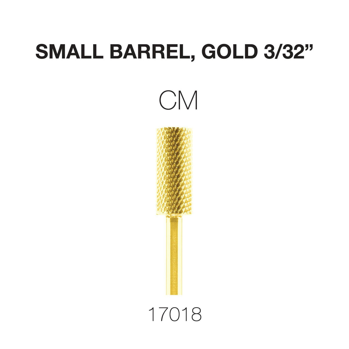 Cre8tion Carbide Small Barrel, Gold 3/32"