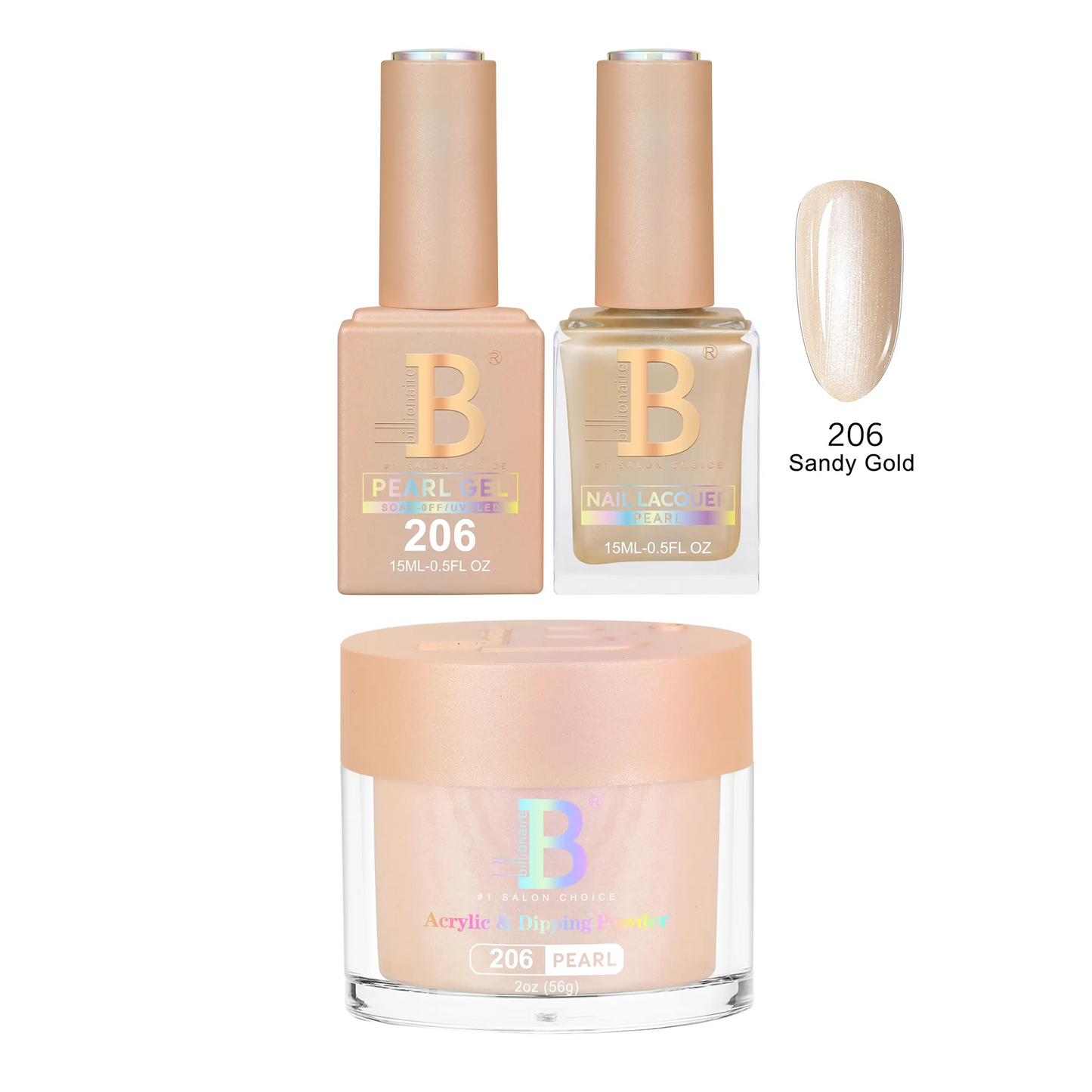 Billionaire Trio Imperial 206 Sandy Gold