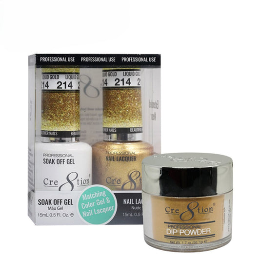 Cre8tion Matching Sets - 214 Liquid Gold