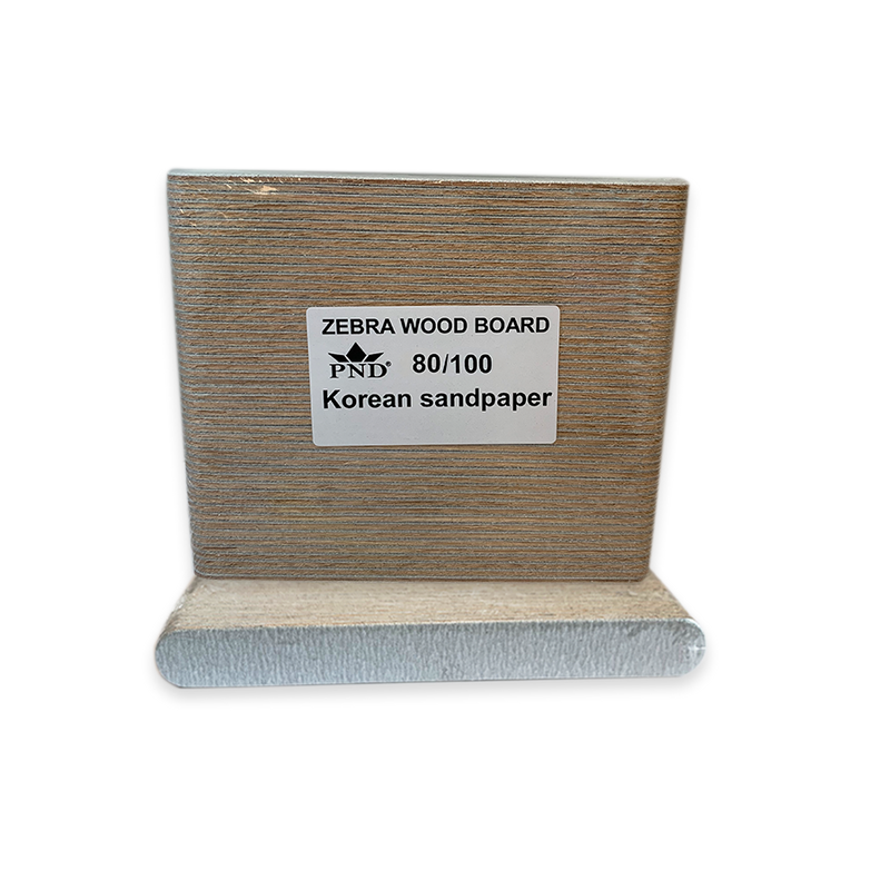 PND Manicure Files Zebra Wood Board 5" (50pcs/pack)