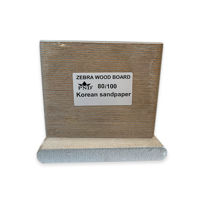 PND Manicure Files Zebra Wood Board 5" (50pcs/pack)