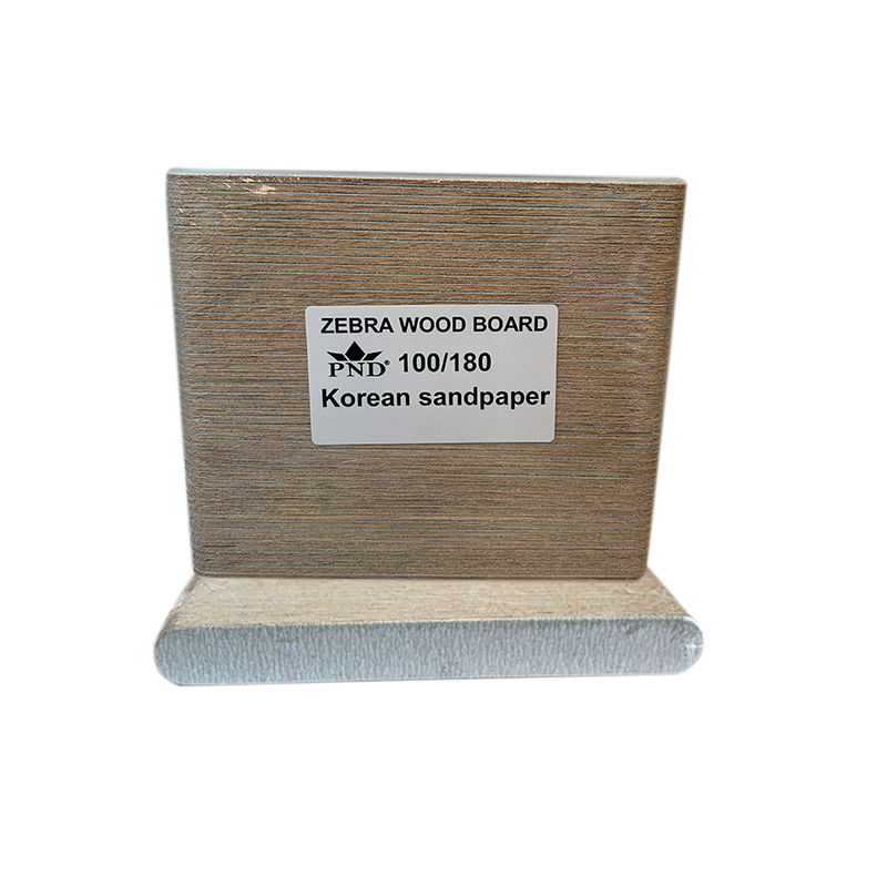 PND Manicure Files Zebra Wood Board 5" (50pcs/pack)