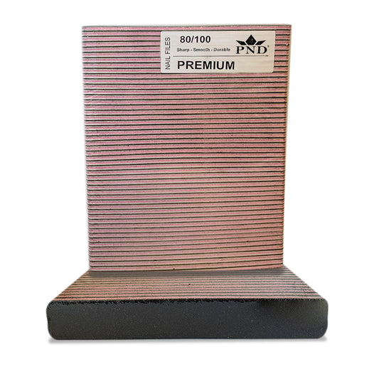 PND Premium Jumbo Files Pack/50pcs - Black - Pink, Grit Options