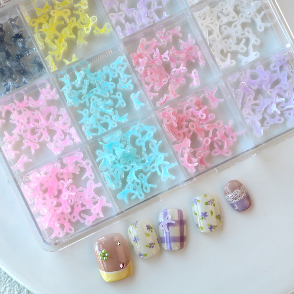 Cre8tion Nail Art Accessory Jelly Small Bows 10