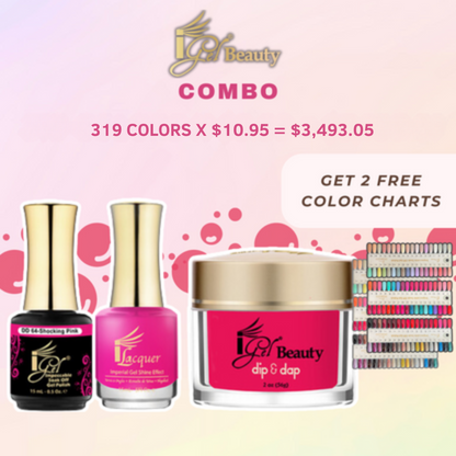 Buy iGel COMBO  Collection: Combo Trio - Duo (Lacquer+Gel), Powder (Dip+Acylic).