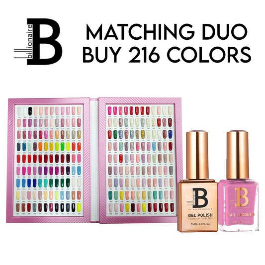 Billionaire 216 Duo Colors (#001-#216) come with 1 colors book