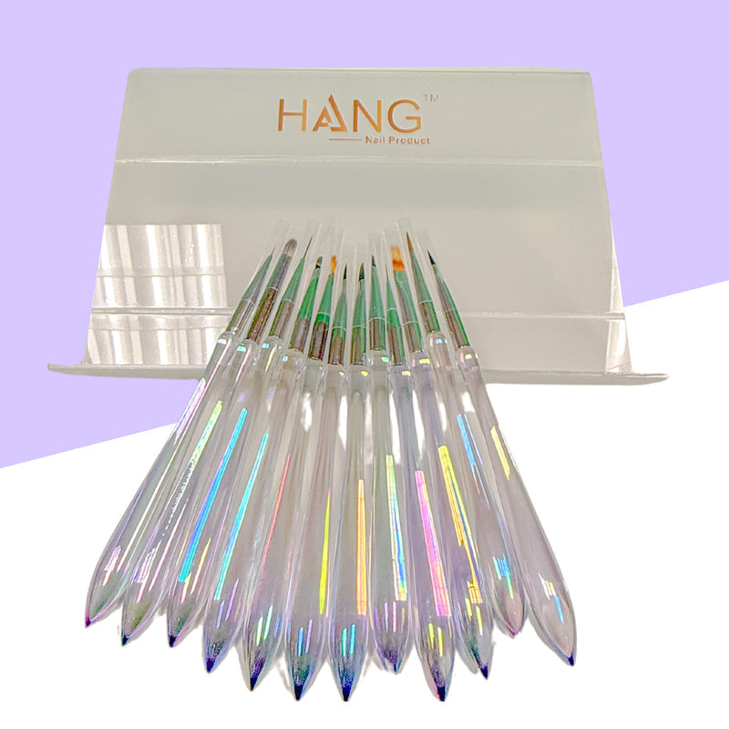 Brush Art Set + Rack – Nail Art Brushes & Storage Rack