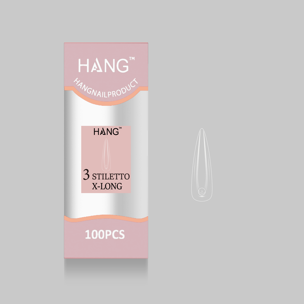 Hang Tip Refill: Stiletto Sculpted X-Long ( 0 - 11 )