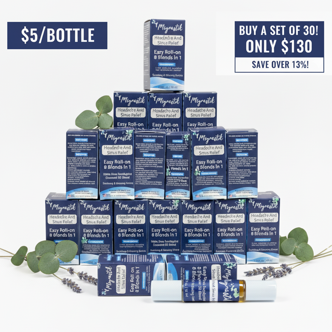 30pcs ( 13% OFF ) Migrastik Headache & Sinus Relief Roll-On (Eucalyptus Essential Oil Blend)
