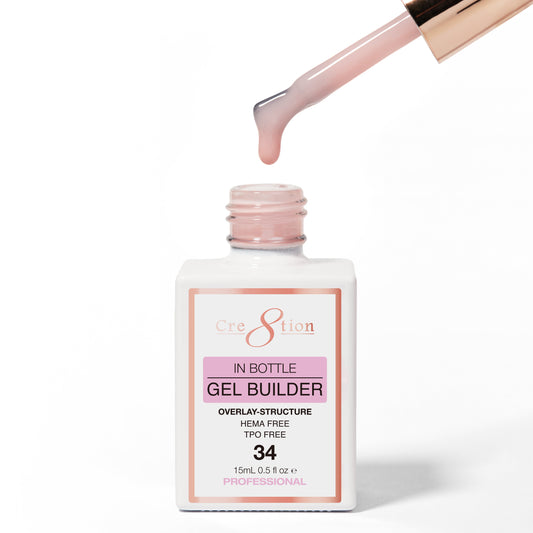 Cre8tion Gel Collection - Overlay/ Brush on Builder 0.5oz 34 Fresh Macarons