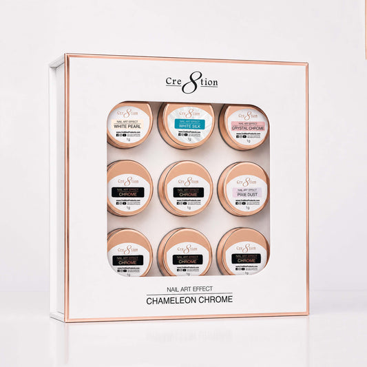 Cre8tion Nail Art Chameleon Chrome 1g Kit - 18 Colors