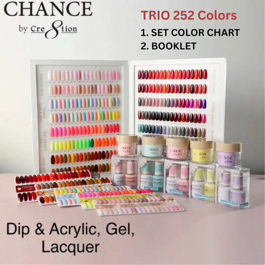 Creation - Chance Collection 3in1 - Full set 252 colors w/ 1 set Tip Color Chart, 2 Books