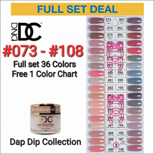 DND DC DAP DIP TIP 3 36 Colors (#073 – #108)