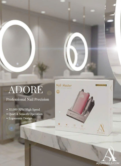 ADORE Professional Nail Drill | 35,000 RPM Brushless E-File for Salon & Home