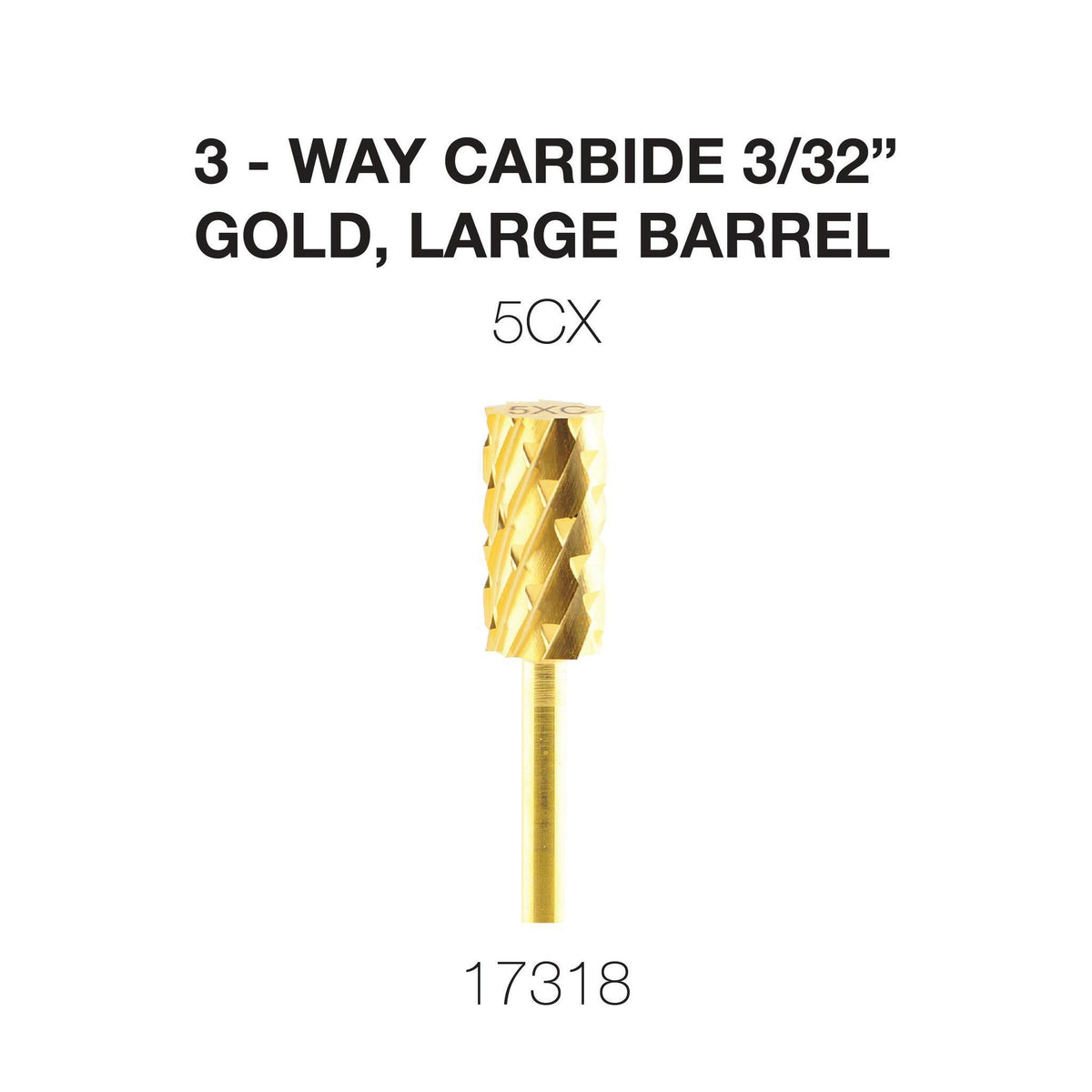 Creation 3 - Way Carbide Gold, Large Barrel 3/32"