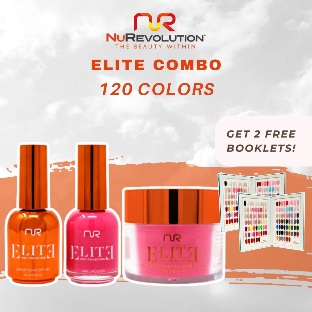NUREVOLUTION Elite Collection: 120 colors Combo Trio - free 2 color books