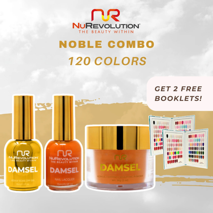 NUREVOLUTION Noble Collection: 120 colors Combo Trio - free 2 color books