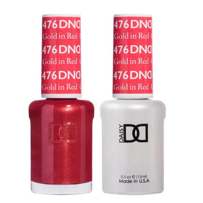 DND Gel & Polish Duo 476 Gold In Red