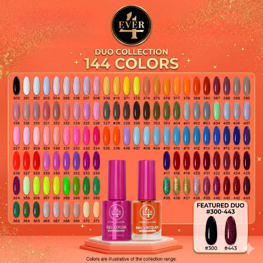 4EVER SEAON DUO 144 Colors Collection Free 2 Color Chart