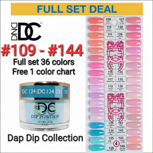 DND DC DAP DIP TIP 4 36 Colors (#109 – #144)