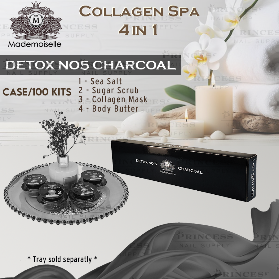 Mademoiselle Collagen Spa 4in1 Detox Charcoal No.5 Case/100 Kits