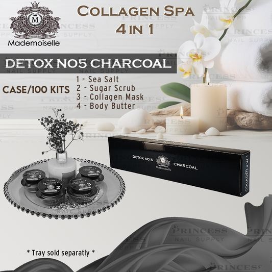 Mademoiselle Collagen Spa 4in1 Detox Charcoal No.5 Case/100 Kits