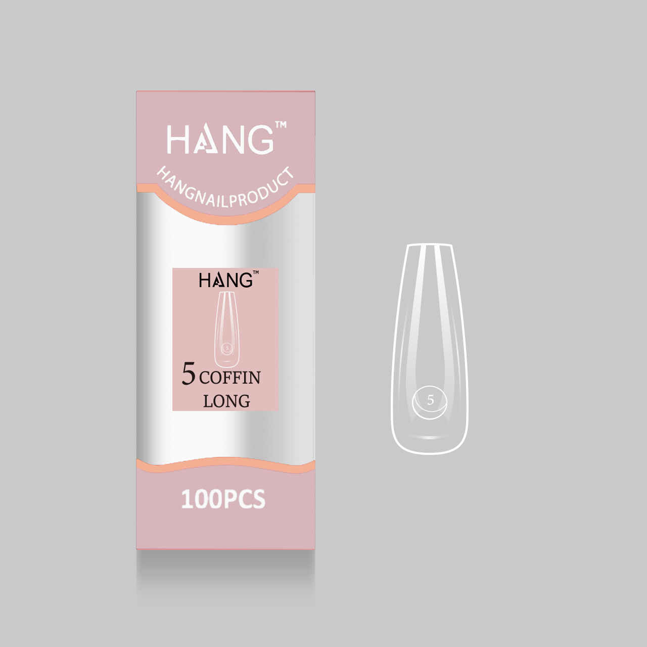 Hang Premium Tip Refill: Coffin Long ( 0 - 11 )