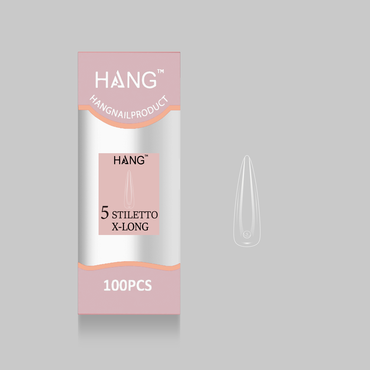 Hang Tip Refill: Stiletto Sculpted X-Long ( 0 - 11 )