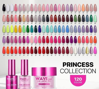 WAVEgel PRINCESS Collection: 120 colors (3in1) Trio set.
