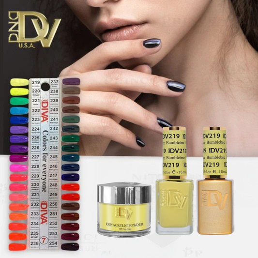 DND Diva Trio by Set + Tip 7 (36 colors #219 - #254)