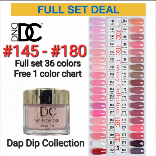 DND DC DAP DIP TIP 5 36 Colors (#145 – #180)