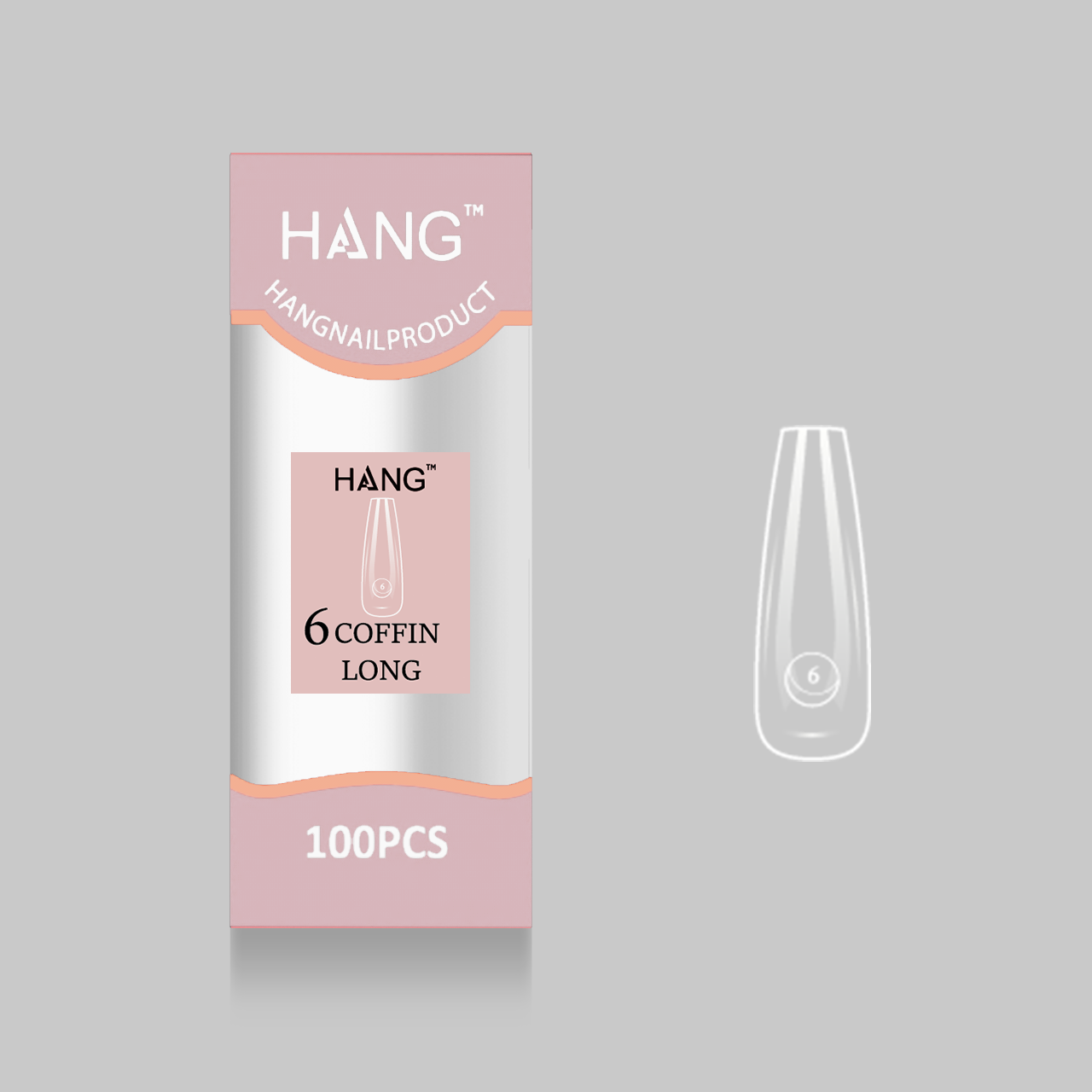 Hang Premium Tip Refill: Coffin Long ( 0 - 11 )