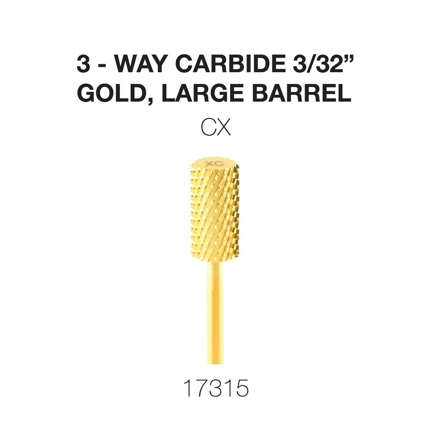 Creation 3 - Way Carbide Gold, Large Barrel 3/32"