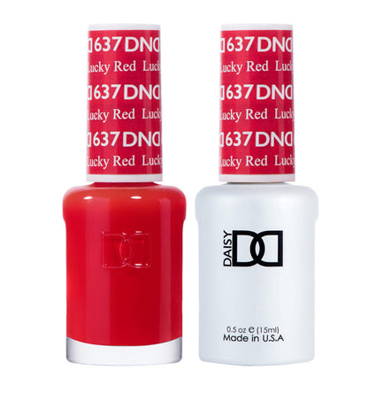 DND Gel & Polish Duo 637 Lucky Red