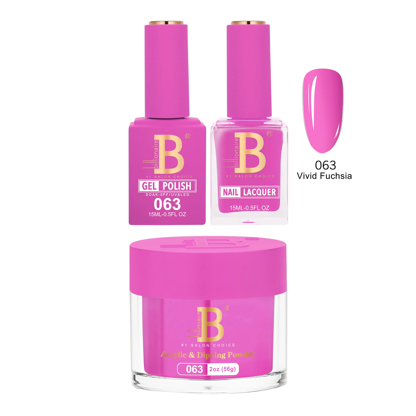 Billionaire Trio Imperial 063 Vivid Fuchsia