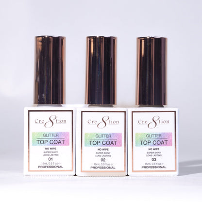 Cre8tion Glitter Top Coat 0.5oz 01
