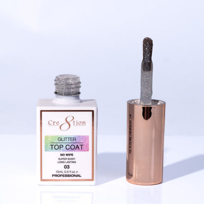 Cre8tion Glitter Top Coat 0.5oz 03