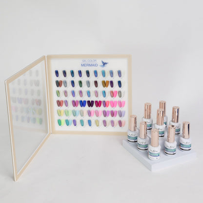 Creation Mermaid Gel 0.5oz - Full Set 54 colors w/ 6 Top Diamond 0.5oz & 1 Color Chart