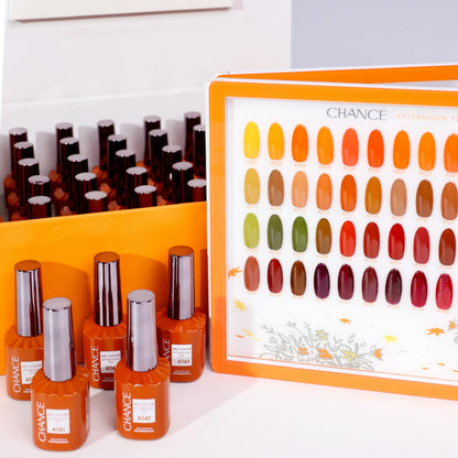 Chance Afternoon Tea Collection - 48 TPO &amp; HEMA FREE Gel Colors w/ 2 Color displays &nbsp;(free 12 base, 12 top gel)