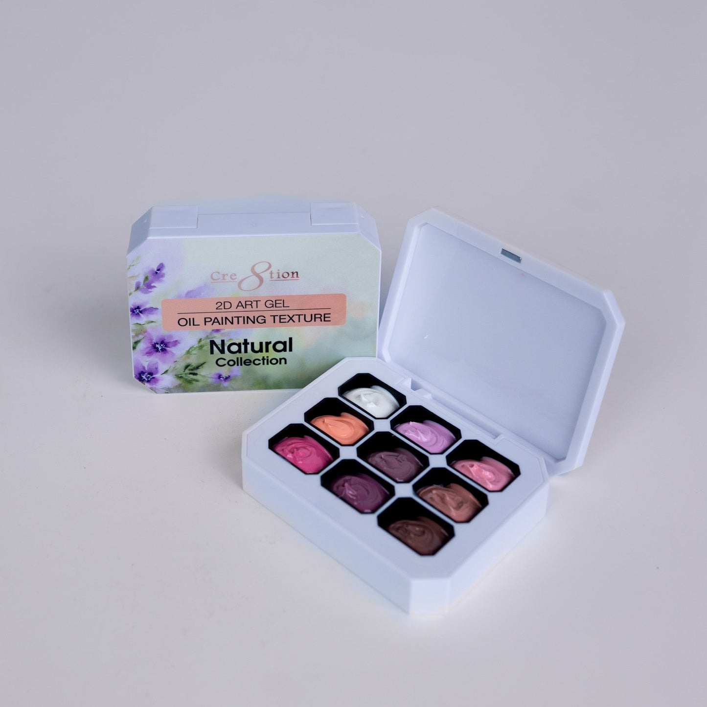 Creation Nail 2D Canvas Painting Gel Palette - Natural Collection