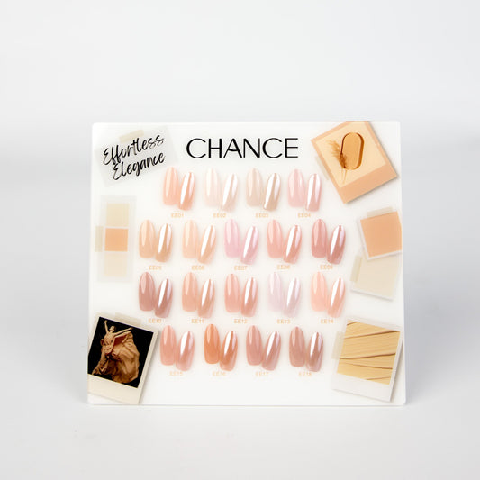 Chance Counter Display Color Chart - Effortless Elegance Collection 18 colors