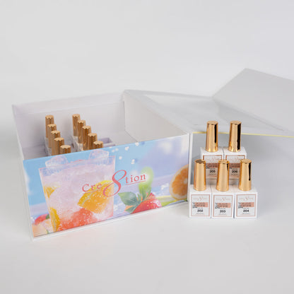 Creation Cat Eye Fruits Kit - 18 Colors (#202 - #219) w/ 1 Acrylic Booklet & 2 Magnet Tools
