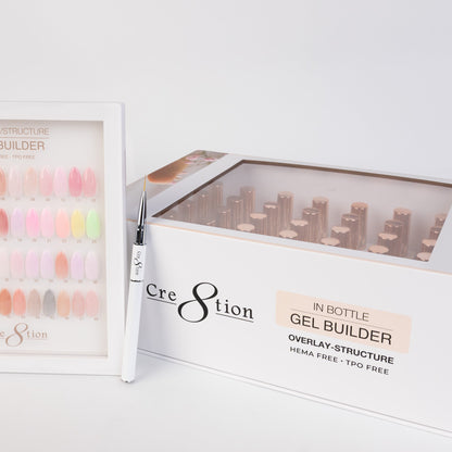 Cre8tion Gel Collection - Overlay/ Brush on Builder 0.5oz 48 Color Kit