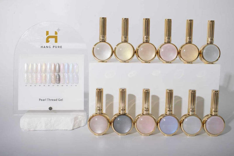 Pearl Thread 18ml Gel Polish Collection – 12 Colors ( #1 - 12 )