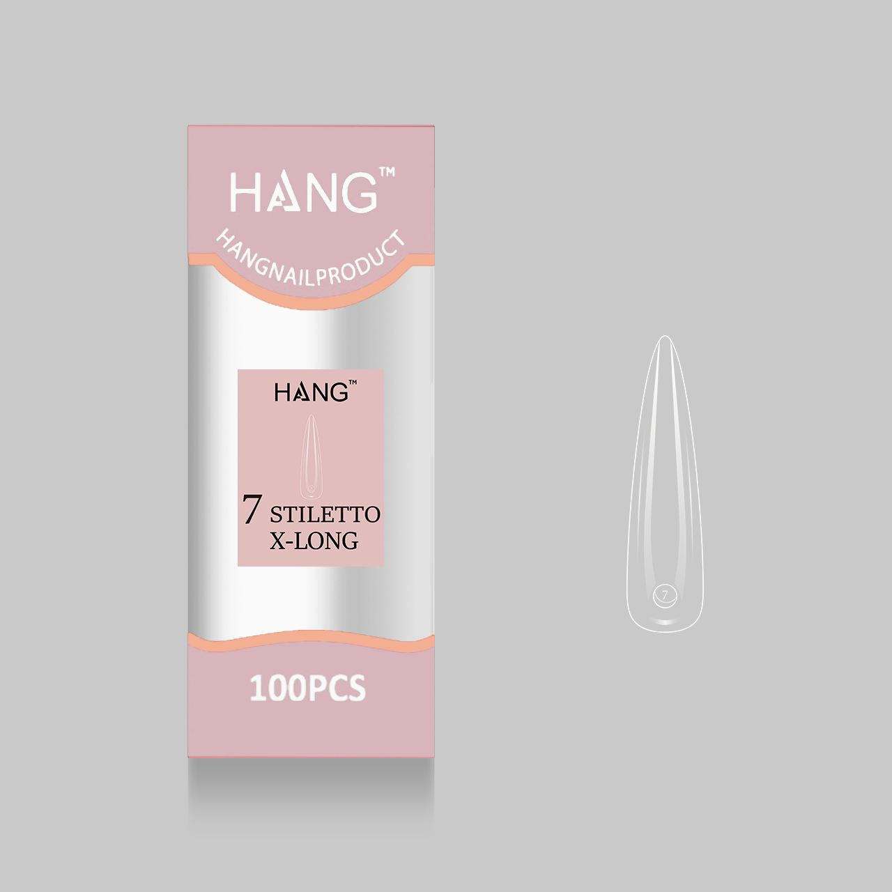 Hang Tip Refill: Stiletto Sculpted X-Long ( 0 - 11 )