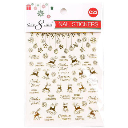 Cre8tion Nail Art Sticker Christmas (29 Styles)