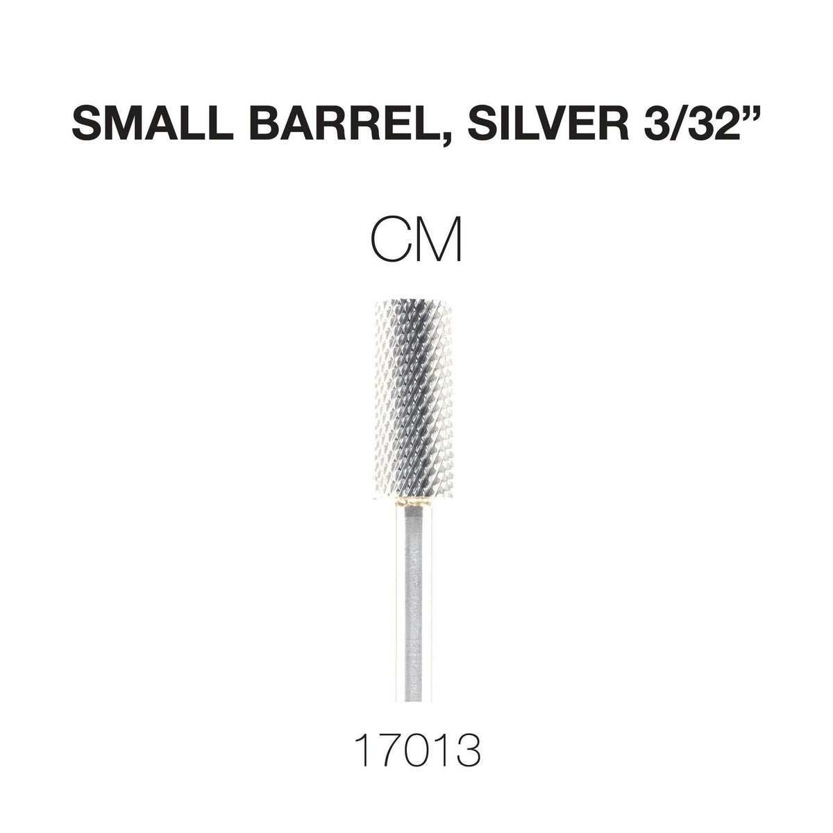Cre8tion Carbide Small Barrel, Silver 3/32"