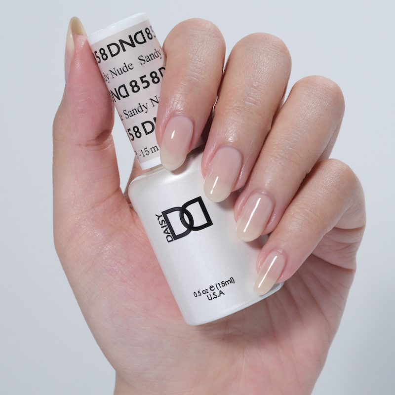 DND Gel & Polish Duo 858 Sandy Nude